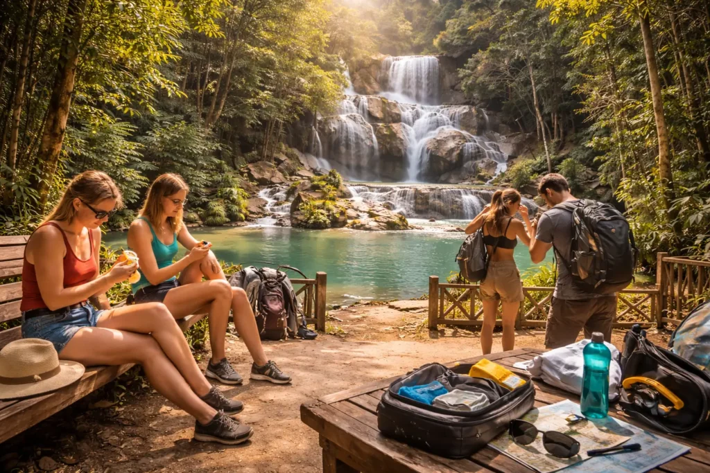 what to bring to Kuang Si Falls